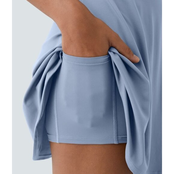 HALARA Flare Blue Dance Active Dress Size Small Long NEW NWT - Picture 5 of 6